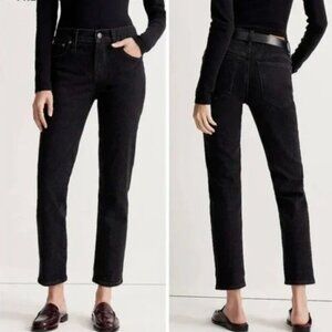 Madewell Mid-Rise Perfect Vintage Jeans Clean Black Wash 28